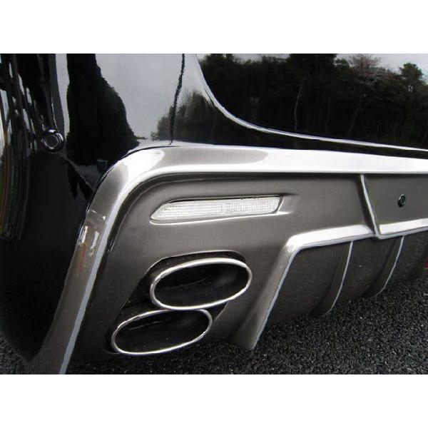 50エスティマ ジュールリアバンパーTYPE-Lエアロ専用 マフラーカッター 
