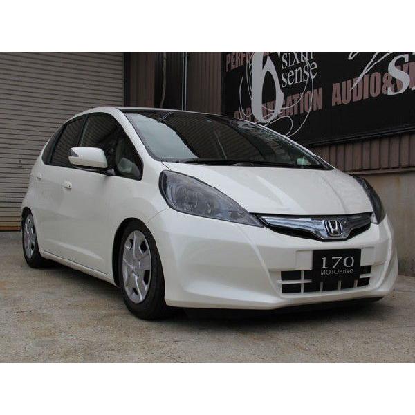 フィットGE用ヘッドライトカバー ライトスモーク(ドット) 【シックス