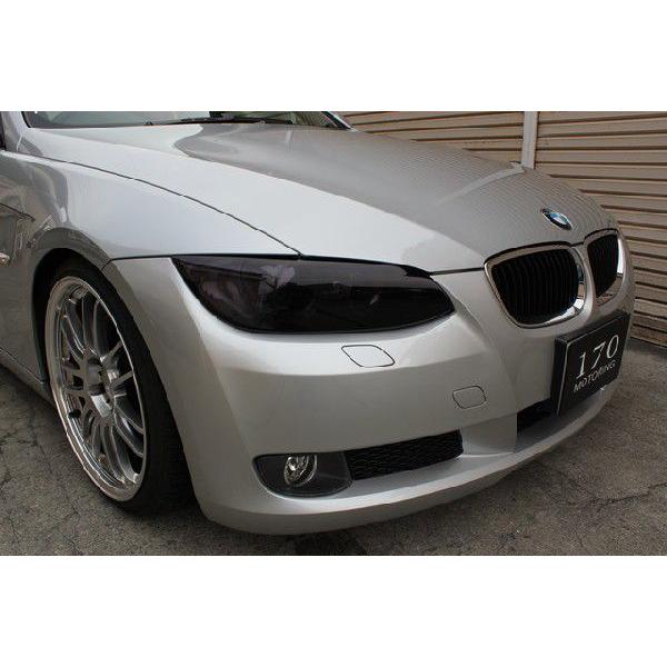 BMW E92クーペ前期用ヘッドライトカバー スモーク 【シックスセンス 