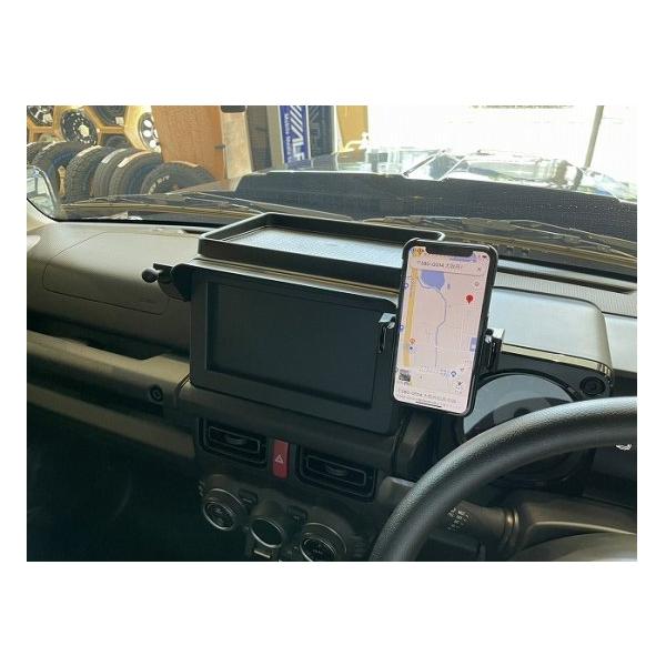 ナビバイザー スマホホルダー付き 片側用 ジムニーJB64 マニュアル