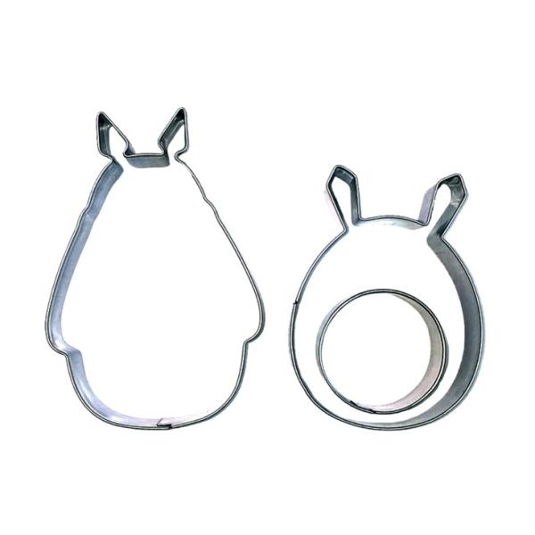 【送料無料】 トトロ クッキー型 クッキーカッター 金型 トトロ型 モールド 2種 セット / となりのトトロ キャラクター型 クッキーモールド