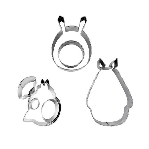 【送料無料】 トトロ クッキー型 クッキーカッター 金型 トトロ型 モールド 3種 セット / となりのトトロ キャラクター型 クッキーモールド