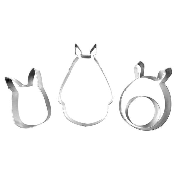 【送料無料】 トトロ クッキー型 クッキーカッター 金型 トトロ型 モールド 3種 セット となりのトトロ キャラクター型 クッキーモールド