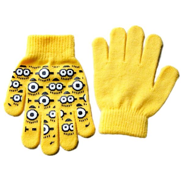 ミニオン キッズ コスプレ グッズ ニットキャップ + 手ぶくろ セット 子供用 ハロウィン USJ ミニオンズ コスチューム MINION