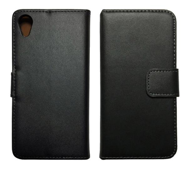 Xperia X Performance 手帳型 レザーケース ブラック