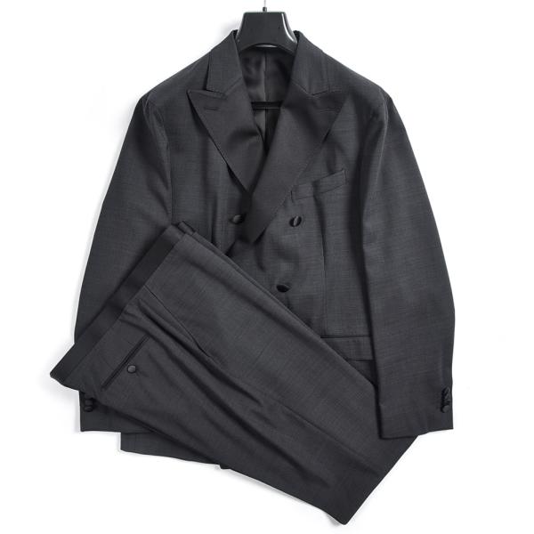 専用 極美品 BOGLIOLI ボリオリ ウールピーコート ダブルブレスト BOGLIOLI - 【極美品】BOGLIOLI チェスターコート ダブル 紺 MIX