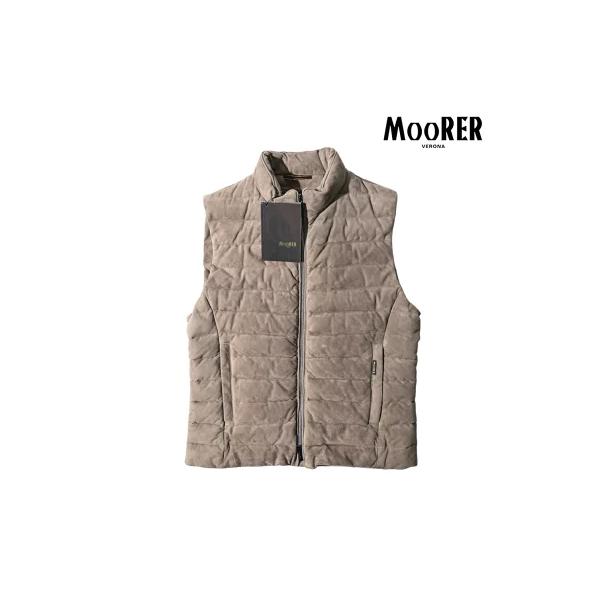 MOORER ムーレー スエード レザー ダウンベスト CALAF-UR size4458_394978