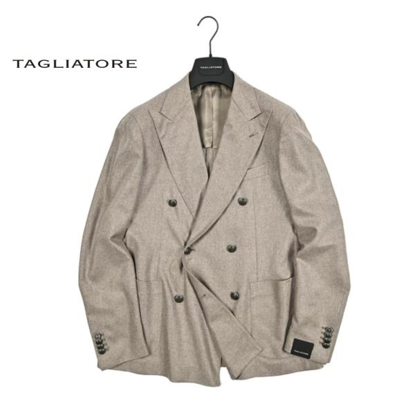 TAGLIATORE タリアトーレ ブラウン ダブル ジャケット ピークドラペル TAGLIATORE タリアトーレ / 6Bダブルテーラードジャケット