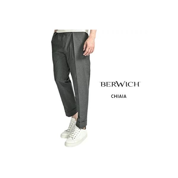BERWICH ベルウィッチ / CHIAIA コットン スラックス ワンタック