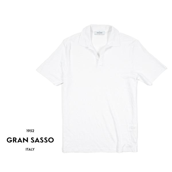 Gran Sasso GRAN SASSO グランサッソ / スキッパーポロ 半袖