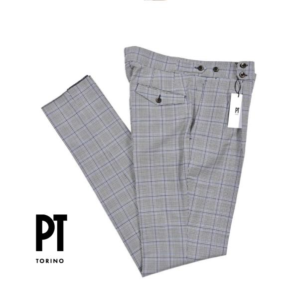 【美品】ピーティートリノ　ジェントルマン　Super100　1p　灰　48　春夏 PT TORINO ピーティートリノ / GENTLEMAN FIT SUPER100's