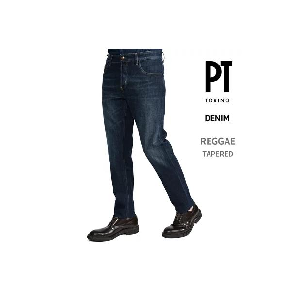 PT TORINO DENIM ピーティートリノデニム / REGGAE REGULAR デニムジーンズ 5ポケット コットン ストレッチ ネイビー / セール