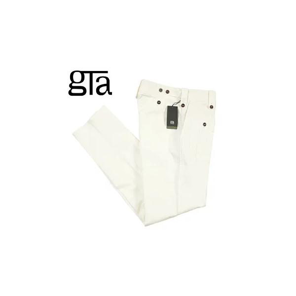 GTA ジーティーアー / GIACOMO COMFORT コットンスラックス ノータック カーゴパンツ コットン ストレッチ ホワイト / セール