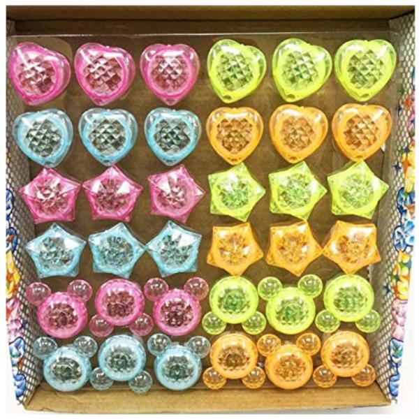 はな様　ご確認用　⭐イベントリングｘ２＋１（３本） 光るダイヤゆびわ フラッシュダイヤモンドリング 36個入 光る