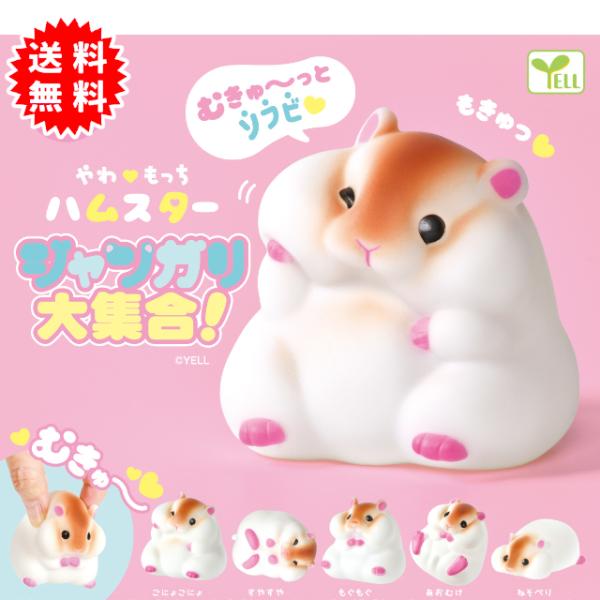 やわもっちハムスター ジャンガリ大集合！ 全5種コンプリート カプセル入り ガチャガチャ がちゃがちゃ カプセルトイ エール ガチャ ガチャ コンプリート