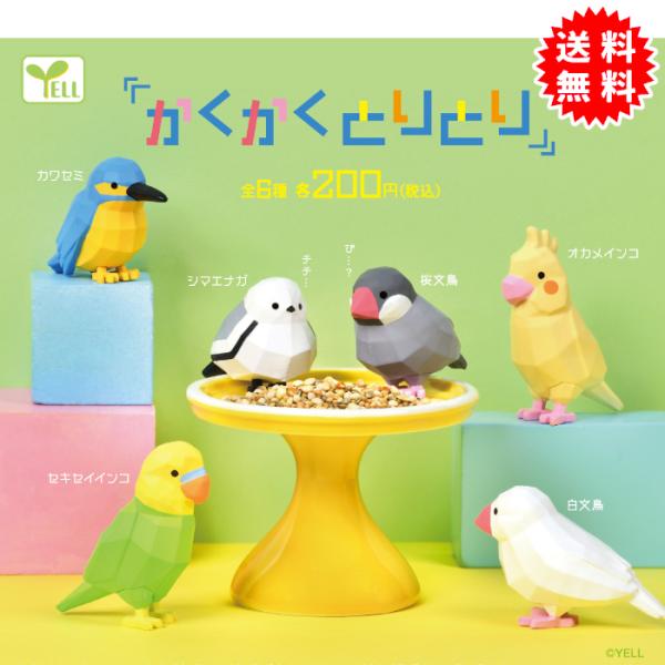 かくかくとりとり 全6種コンプリート カプセル入り ガチャガチャ がちゃがちゃ カプセルトイ エール ガチャ ガチャ コンプリート