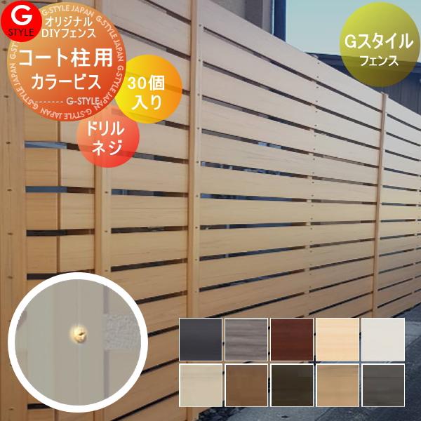 【部品】 固定部品   オリジナルDIYフェンス  Gスタイルフェンス   コート柱用 スーパードリルネジM4×35(mm)30本入り   人工ウッド 人工木材 樹脂製 横張り