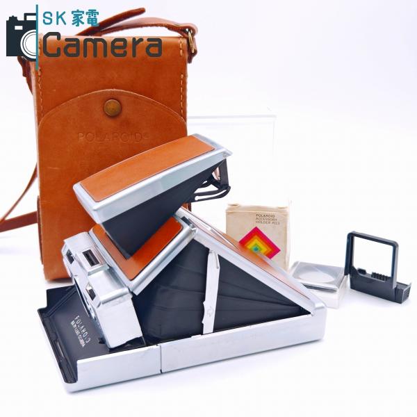中古】 POLAROID SX-70 LANDCAMERA ポラロイド キャメルカラー ケース
