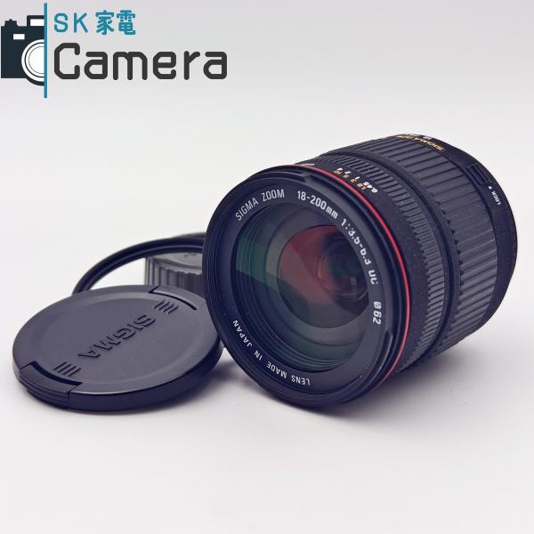 中古】 SIGMA ZOOM 18-200mm F3.5-6.3 DC ニコン用 シグマ キャップ