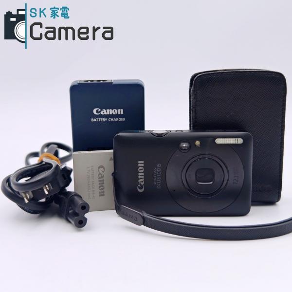 美品【動作品】Canon キャノン IXUS 180 レトロコンデジ ブラック 中古】 Canon DIGITAL IXUS 100 IS ブラック コンパクトデジタルカメラ