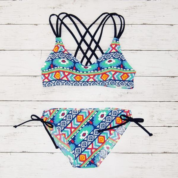 水着 レディース ビキニ 上下セット バックデザイン 2点セット プチプラ ネイティブ柄 幾何学 体型カバー 流行 カラフル 派手 女性用 販売 Buyee Buyee Japanese Proxy Service Buy From Japan Bot Online