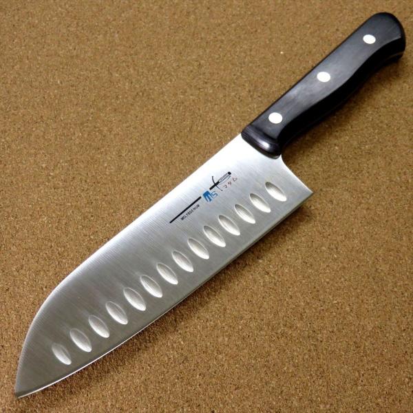 関の刃物 サーモン三徳包丁 170mm モリブデン ディンプル 両刃 万能包丁 包丁 サーモン三徳包丁 17cm (170mm) 関の刃物 ディンプル モリブデン