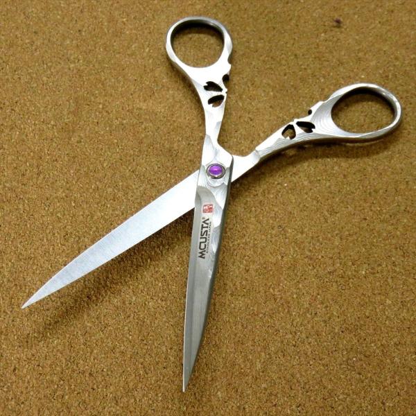 関の刃物 エムカスタ はさみ 桜 ダマスカス 32層鋼 V金10号 桐箱入 高級 sk2excellent_mc-dds-0170d