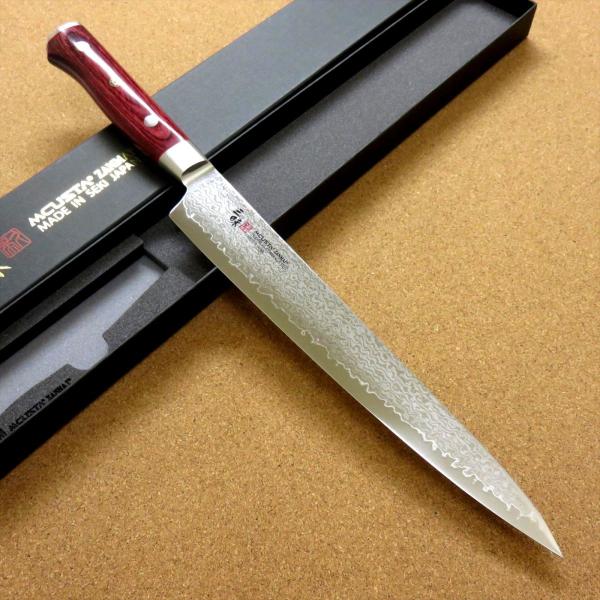 MCUSTA 三昧 クラシック プロ ダマスカス 紅蓮　筋引包丁　24cm sk2excellent_mc-hfr-8010d