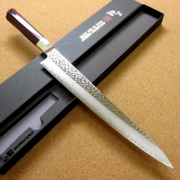 関の刃物 筋引包丁 270mm 三昧 ハイブリッドスプラッシュ3 ダマスカス sk2excellent_mc-tz2-4011dh