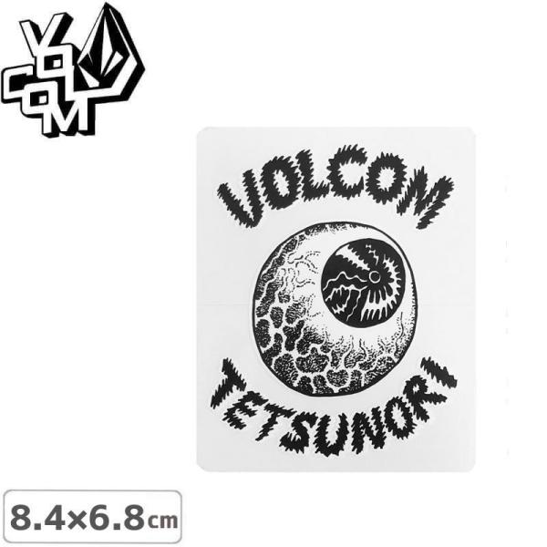 ボルコム VOLCOM ステッカー LOGO STICKER ブラック 8.4cm x 6.8cm NO424