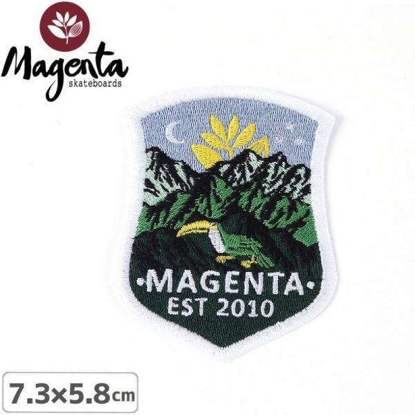 MAGENTA マゼンタ スケボー ワッペン MAGENTA LOGO PATCH 7.3×5.8cm NO3