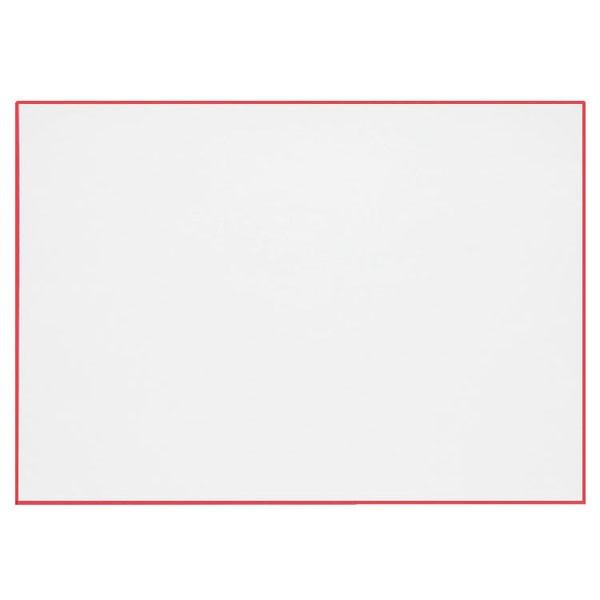 祝いの席に華やいだ雰囲気をもたらす紅の縁取りのお膳敷き。　上質な和紙は上質な食卓を演出します。５枚セット。