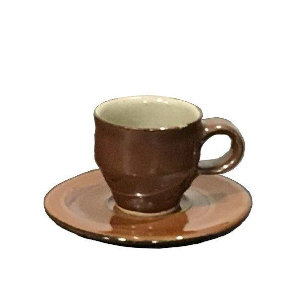濱田窯 コーヒー碗皿 柿釉 民芸陶器 : 11hmdzcc00a : 和趣味の店
