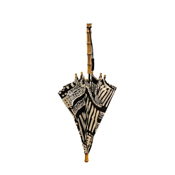 ツタエノヒガサ　日傘 ツタエノヒガサ | ウサギノタスキ 折りたたみ日傘（シン麻 炭）