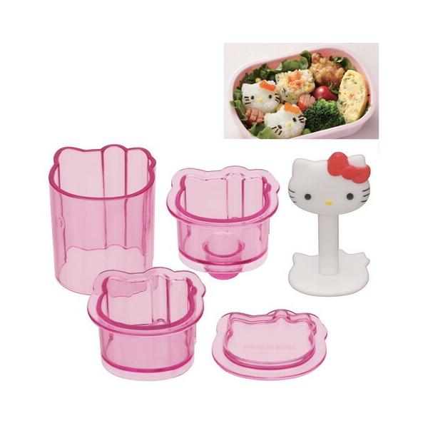 ひとくちおにぎり押し型●ハローキティ●//一口おにぎり キャラクター弁当 キャラクターランチ おにぎり型 抜き型 ご飯型 押し寿司 おやつ 可愛い 弁当小物 キャラクター サンリオ Sanrio キティちゃん//
