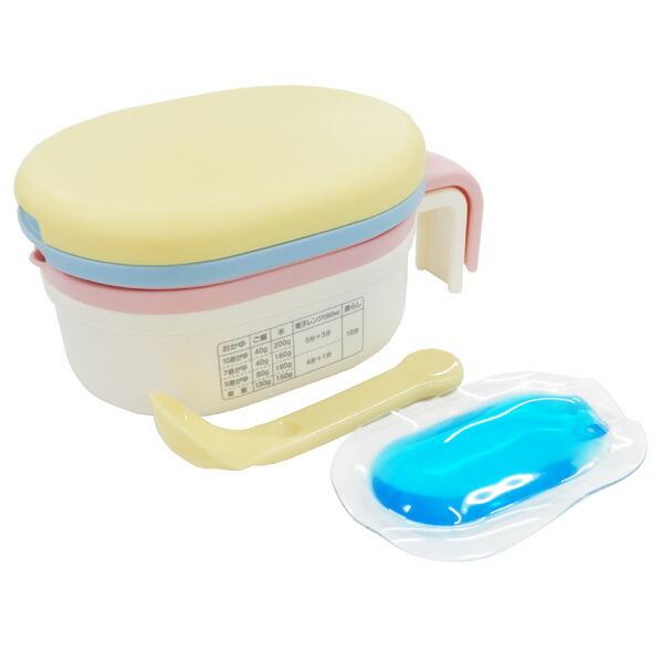 離乳食調理セット 保冷剤付 ベーシック スケーター CLBACS1 / 電子レンジ ベビー 食事 手作り 簡単 時短 おかゆ すり鉢 裏ごし おろし レシピ付き ギフト
