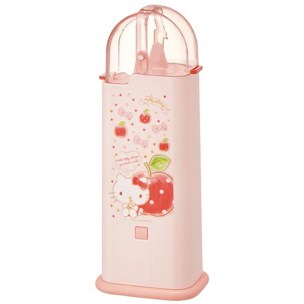 フード付き角型箸立て●ハローキティ ハピネスガール●//お箸入れ おはし ハシ はし立て 埃よけ 衛生 お箸ケース 食卓 食事 卓上 キャラクター キッチングッズ キティちゃん サンリオ Sanrio//