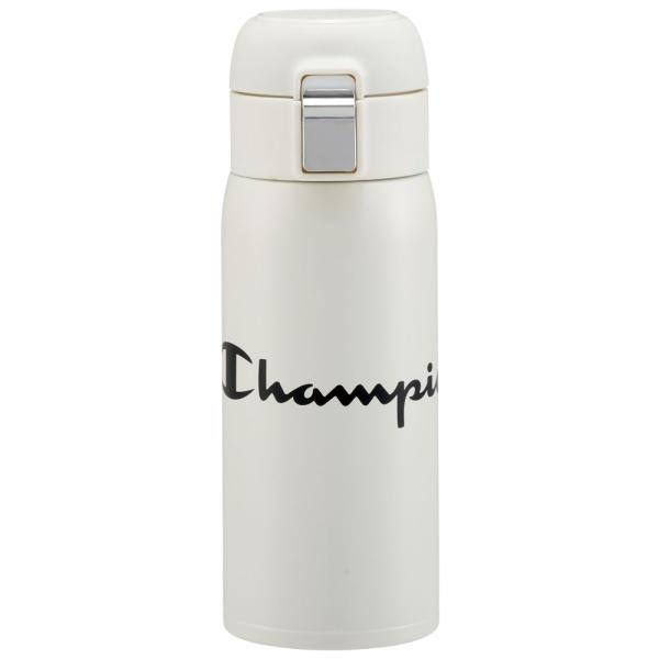 スケーター Champion(チャンピオン) ステンレスワンタッチボトル 350ml　水筒 ワンタッチ ステンレス  直飲み  skater 保冷 保温 STOT3 ホワイト