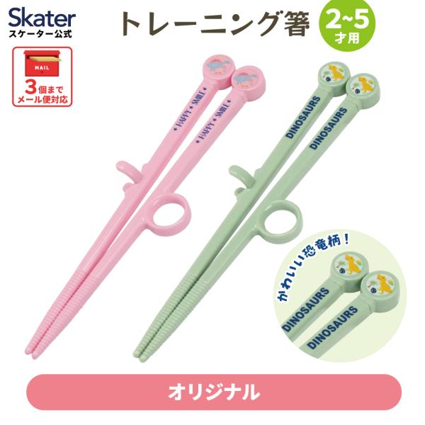スケーター トレーニング箸 トレーニングはし お箸 練習 キャラクター 子供 練習用箸 子ども箸 ADT2 ディノサウルス 恐竜