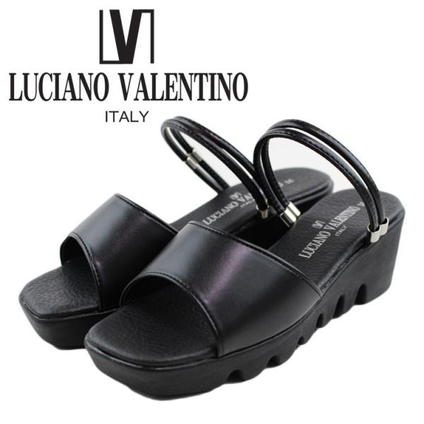 日本製 LUCIANO VALENTINO ITALY 2way ルチアーノ バレンチノ 6462 コンフォートサンダル ミュール レディース  ストラップ　サンダル