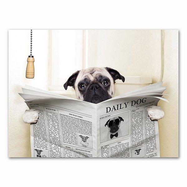 9月限定 ポイント2倍 アートポスター おしゃれ ポスター 絵画 壁 絵 犬と新聞シリーズ パグ デザインno 4 Ska 4 スケッチ 通販 Yahoo ショッピング
