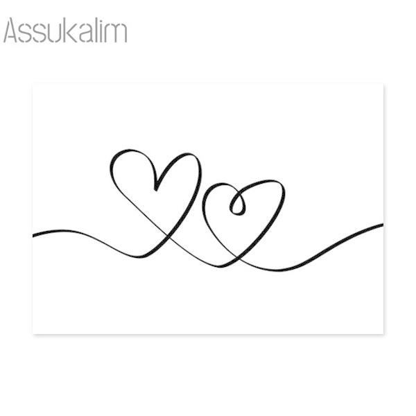 アートポスター おしゃれ ポスター 絵画 壁 絵 モノクロシリーズ ハート デザインno A A3 Ska A スケッチ 通販 Yahoo ショッピング