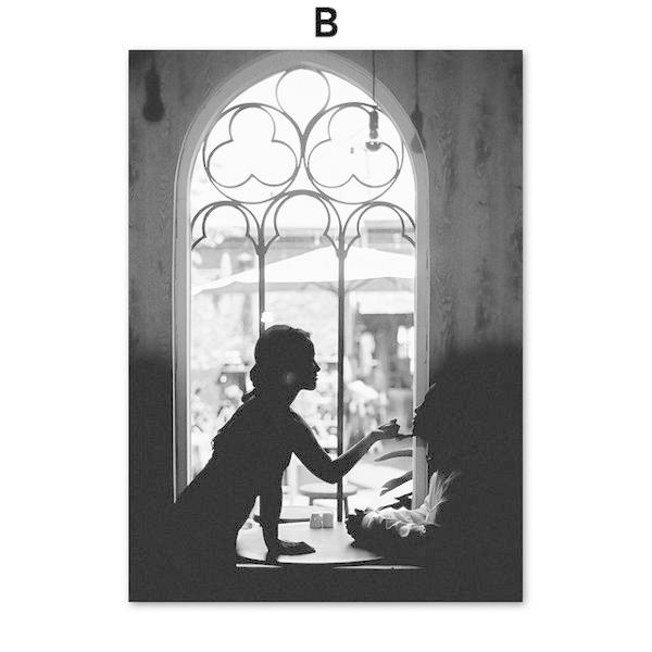 額付 アートポスター アートフレーム おしゃれ 絵画 モノクロシリーズ