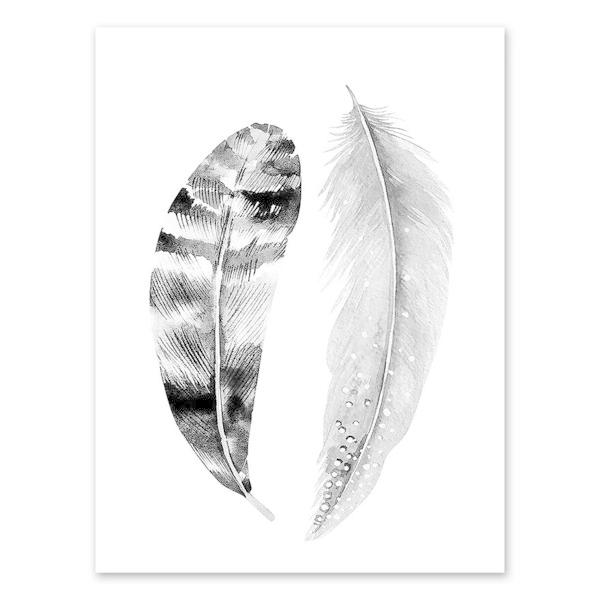 ８月限定 ポイント３倍 アートポスター おしゃれ ポスター 絵画 壁 絵 モノクロシリーズ 羽根 デザインno 1 A3 Ska 1 スケッチ 通販 Yahoo ショッピング