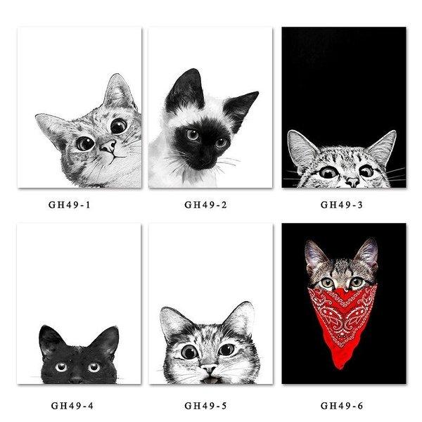 アートポスター アートパネル アートフレーム ポスター インテリア おしゃれ 絵画 猫イラストシリーズ 6枚セット A3 Ska 6set スケッチ 通販 Yahoo ショッピング