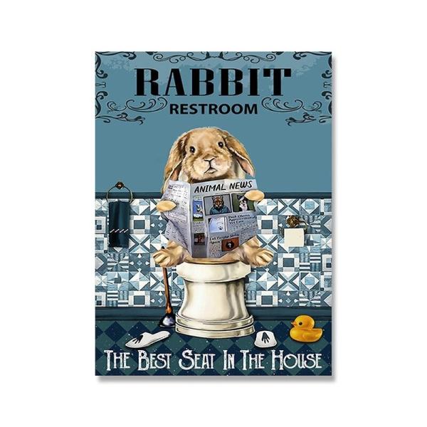 ポスター おしゃれ アートポスター 動物 洗うシリーズ ウサギ トイレ デザインno 4 A3 Ska 4 スケッチ 通販 Yahoo ショッピング