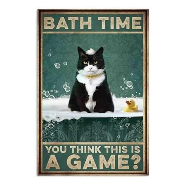 額付 アートポスター アートフレーム おしゃれ 絵画 ブリキの猫 ネコ