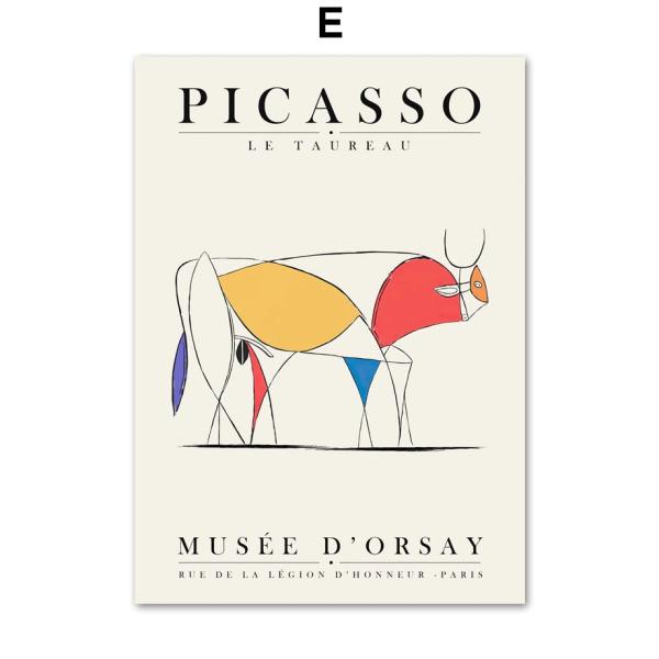 パブロ ピカソ 抽象画 牛 アートパネル 芸術 有名 絵画 壁掛け