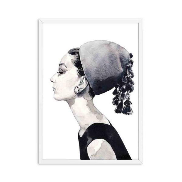 オードリー・ヘプバーン 26×26cm シルバー 額絵 113-473-008 オードリー・ヘプバーン 26×26cm シルバー 額絵 113-473-008