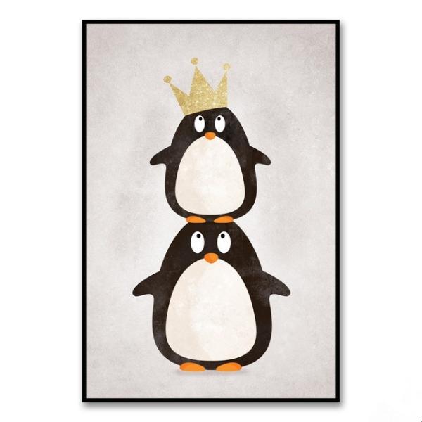 ポスター おしゃれ アートポスター 北欧 可愛い動物シリーズ タイプ2 ペンギン2段 A3 Ska 2 スケッチ 通販 Yahoo ショッピング
